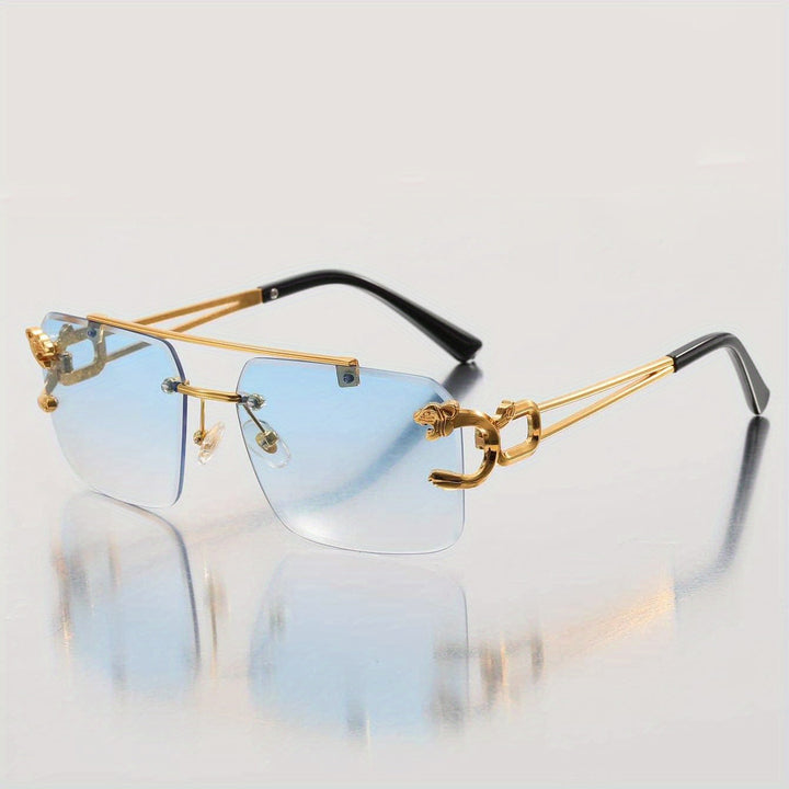 Retro-Stil Rahmenlose Sonnenbrille für Herren | Ideal für den täglichen Gebrauch im Freien