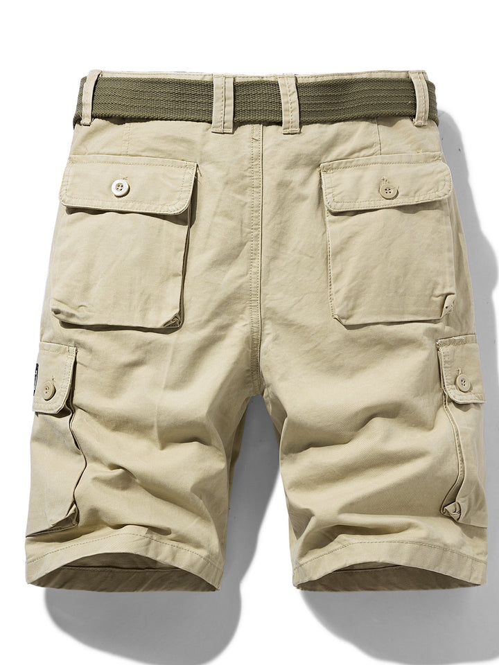 Lässige Cargo-Shorts für Herren mit Gürtel und Taschen