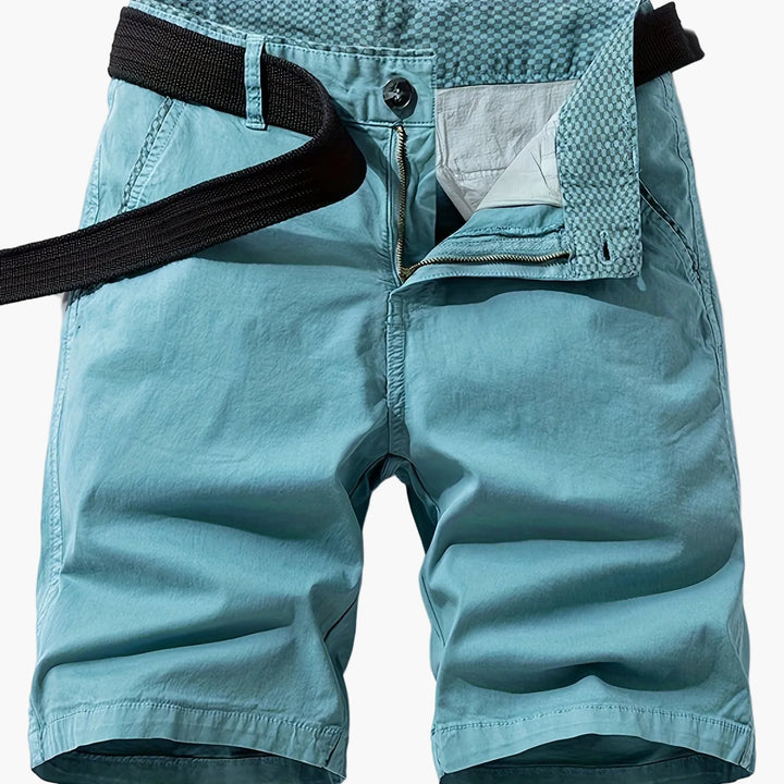 Herren-Bermudashorts mit Gürtel für Freizeit &amp; Urlaub