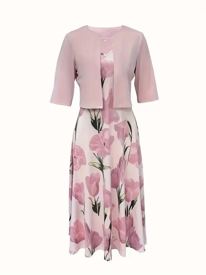 Damen-Matching-Maxi-Set-Kleid