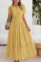 Damen Boho Breeze Midi Kleid