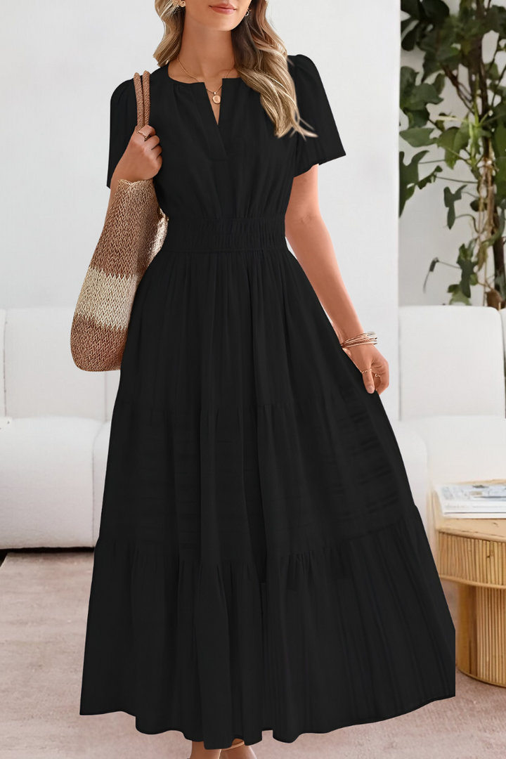 Damen Boho Breeze Midi Kleid