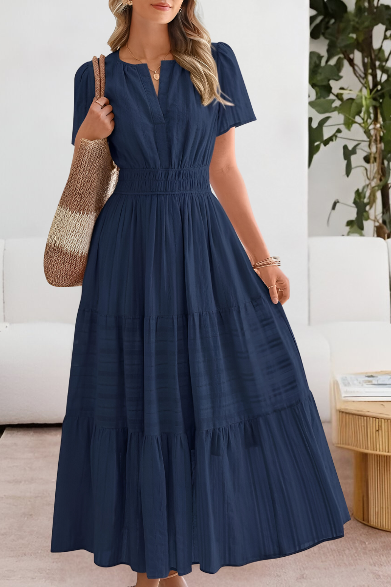 Damen Boho Breeze Midi Kleid