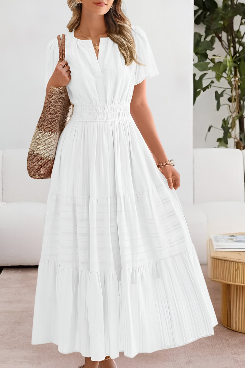Damen Boho Breeze Midi Kleid