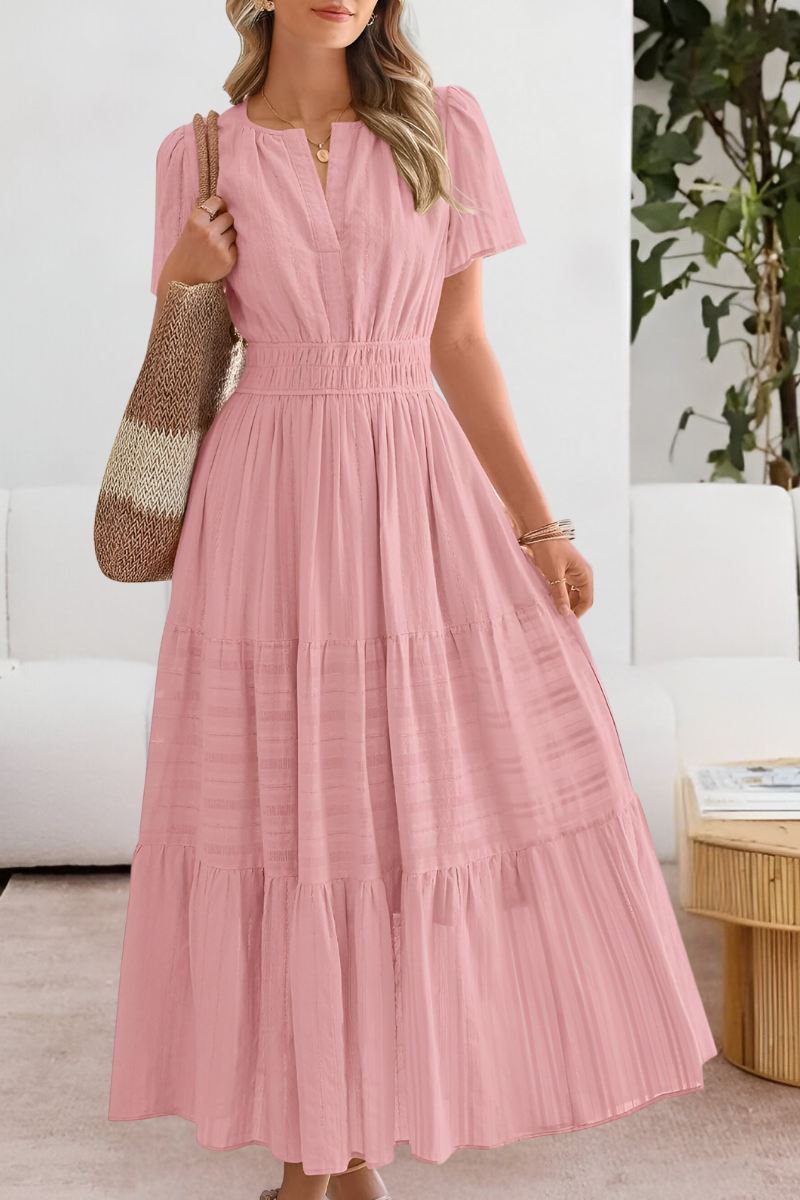 Damen Boho Breeze Midi Kleid