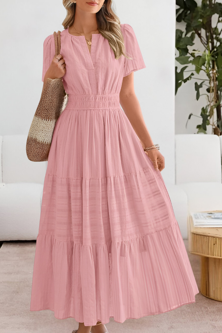 Damen Boho Breeze Midi Kleid