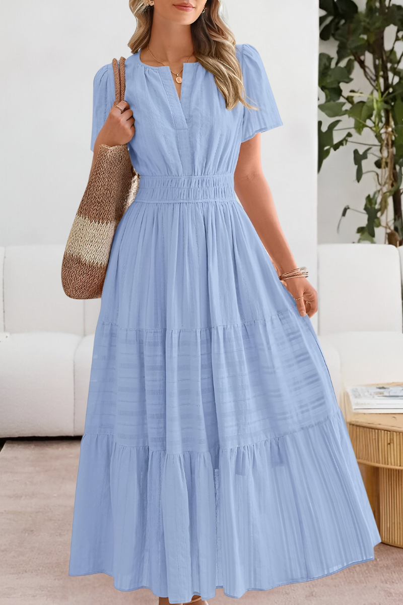 Damen Boho Breeze Midi Kleid