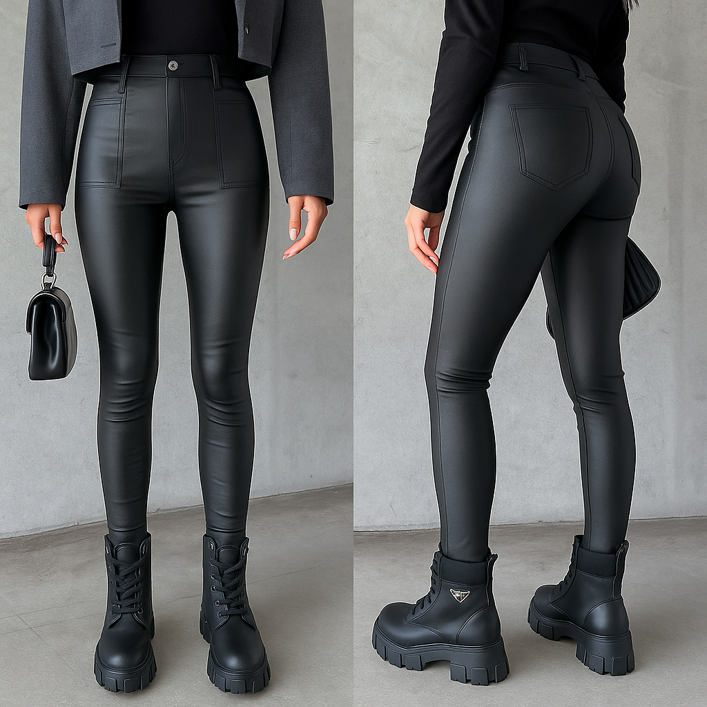 Danique | Stilvolle Lederlook-Hose