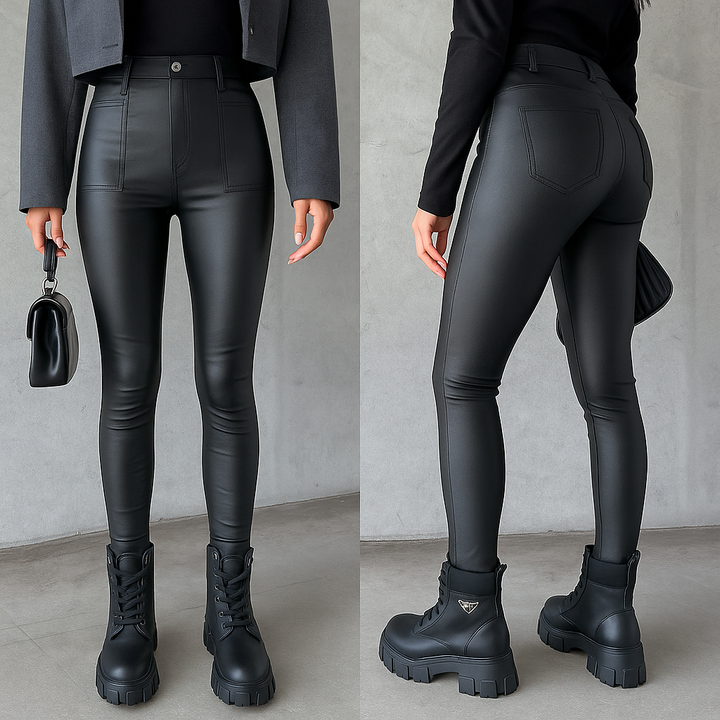 Danique | Stilvolle Lederlook-Hose