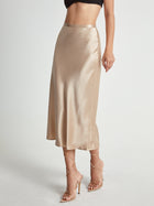 Aerin | Satin Midi Rock für Damen