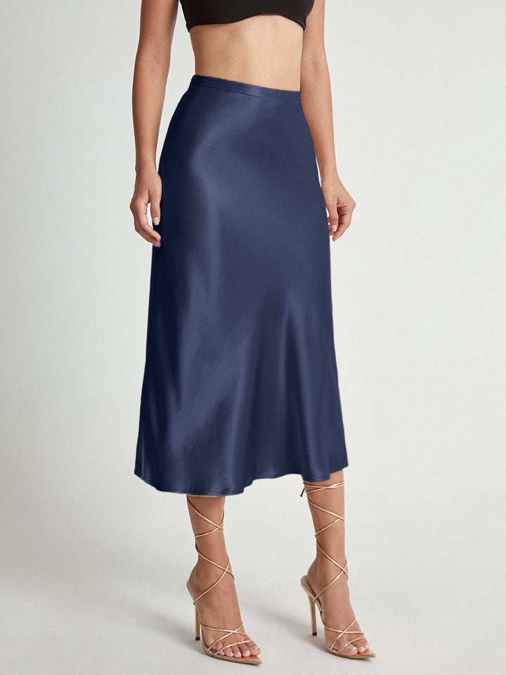 Aerin | Satin Midi Rock für Damen