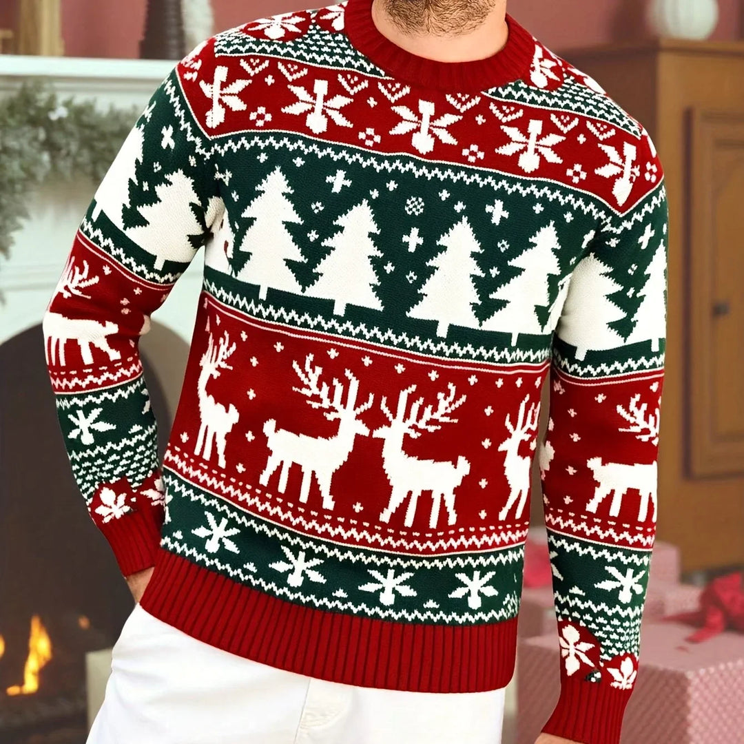 Bennet | Klassischer Weihnachtsstrickpullover für die Feiertage