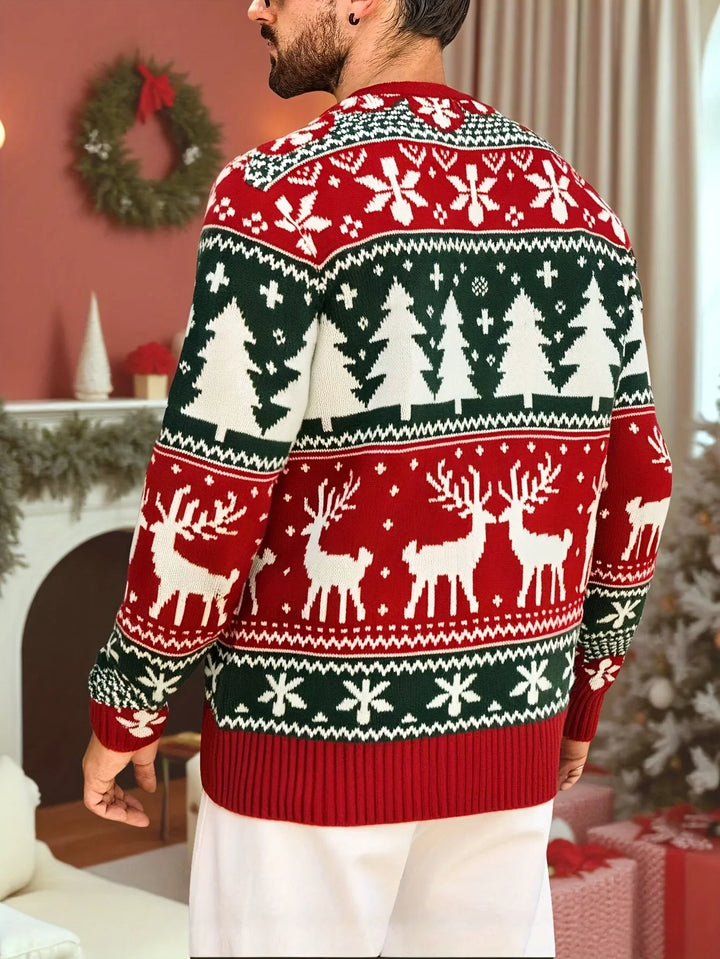 Bennet | Klassischer Weihnachtsstrickpullover für die Feiertage