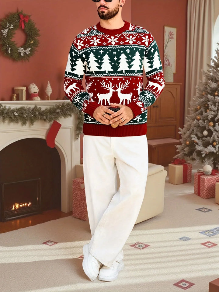 Bennet | Klassischer Weihnachtsstrickpullover für die Feiertage