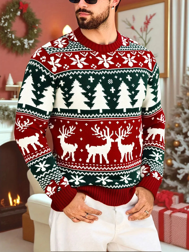 Bennet | Klassischer Weihnachtsstrickpullover für die Feiertage