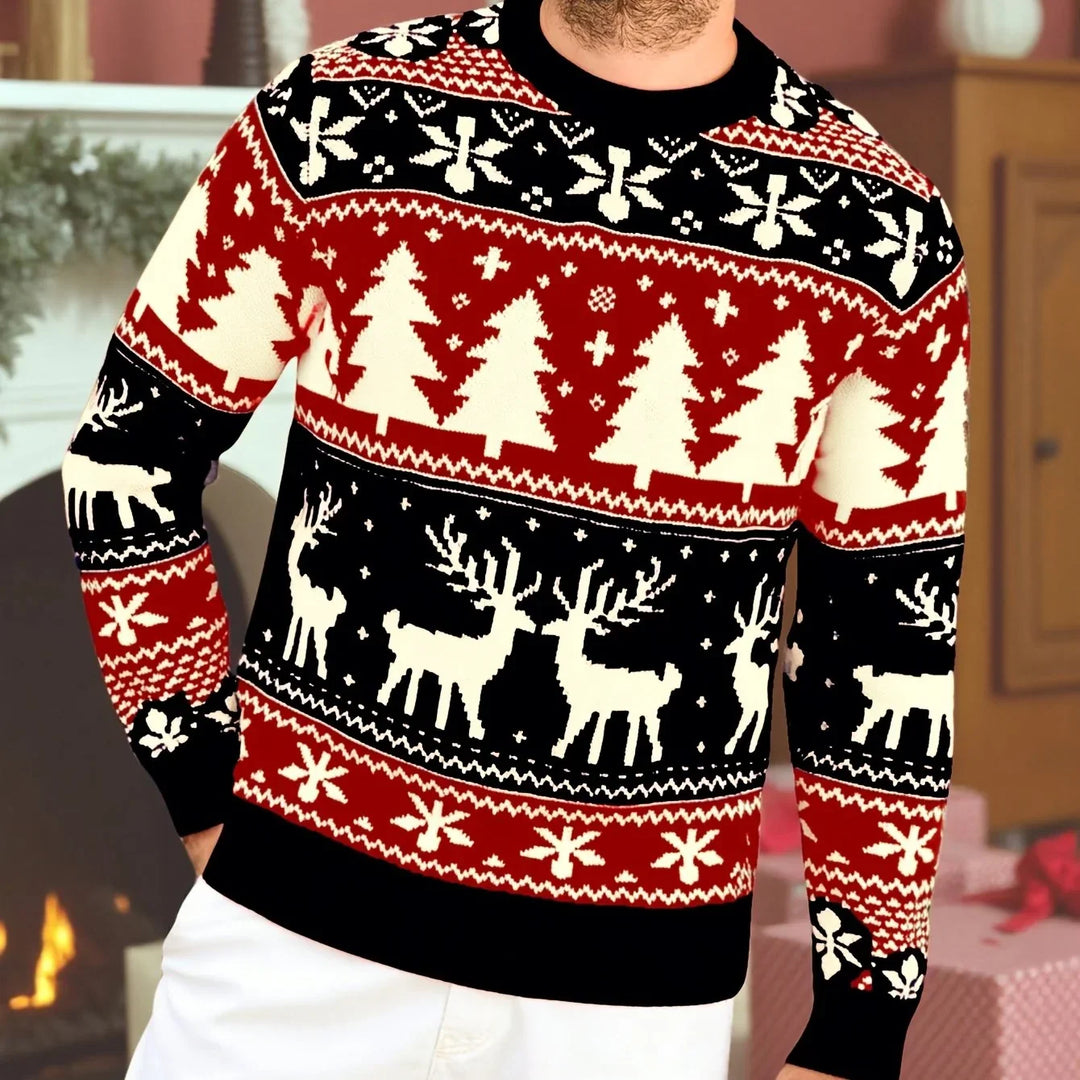 Bennet | Klassischer Weihnachtsstrickpullover für die Feiertage