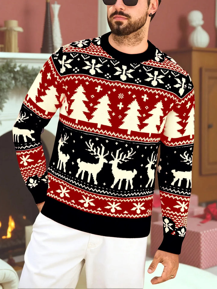 Bennet | Klassischer Weihnachtsstrickpullover für die Feiertage