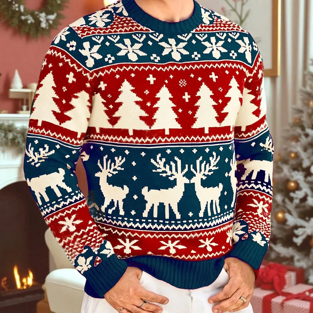 Bennet | Klassischer Weihnachtsstrickpullover für die Feiertage