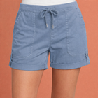 Lässige Damen Shorts mit Kordelzug und umgeschlagenem Saum | Zelina
