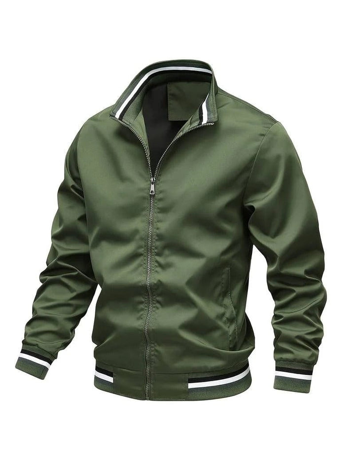 Aveline | Herren Nonchalant Zip-Up Bomberjacke mit Rippbündchen