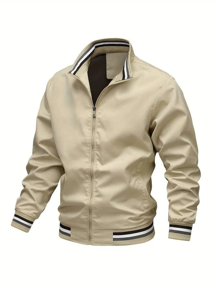 Aveline | Herren Nonchalant Zip-Up Bomberjacke mit Rippbündchen