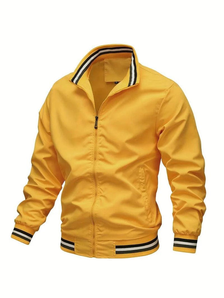 Aveline | Herren Nonchalant Zip-Up Bomberjacke mit Rippbündchen