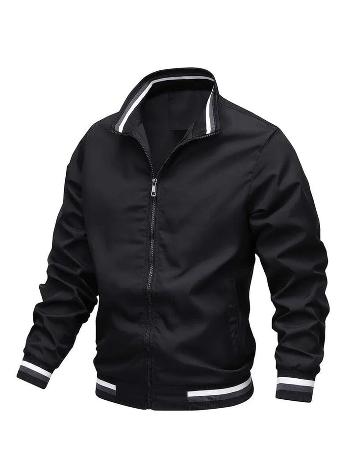 Aveline | Herren Nonchalant Zip-Up Bomberjacke mit Rippbündchen
