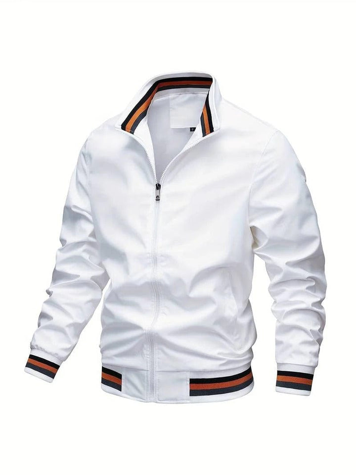Aveline | Herren Nonchalant Zip-Up Bomberjacke mit Rippbündchen