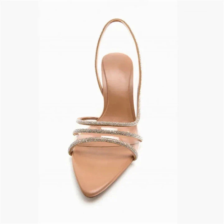 Clair | Transparente Strass-Pumps für Damen