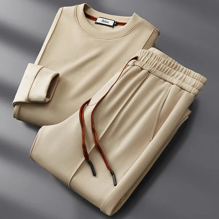 Alex | Unisex Seiden-Baumwolle Loungewear Set mit Sweatshirt und Hose