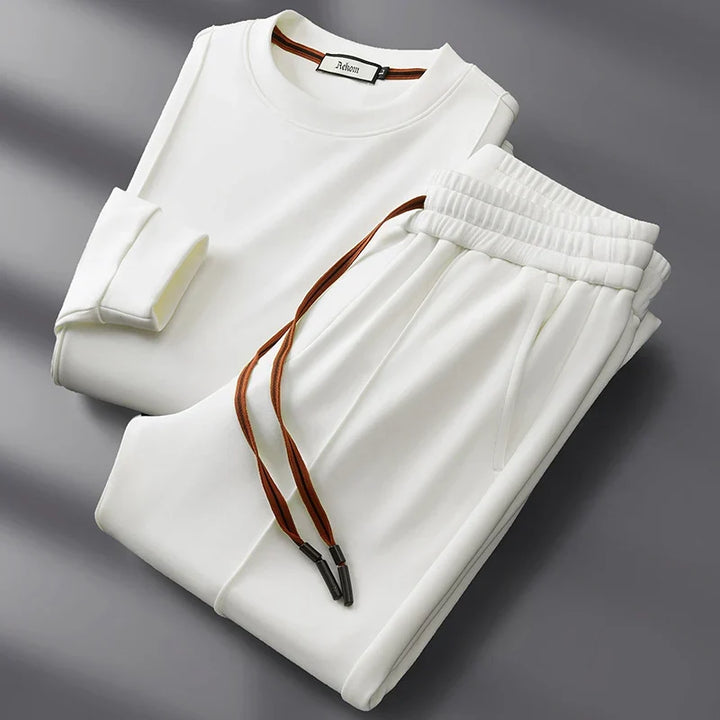 Alex | Unisex Seiden-Baumwolle Loungewear Set mit Sweatshirt und Hose