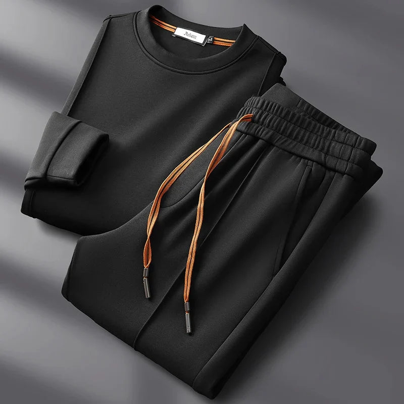 Alex | Unisex Seiden-Baumwolle Loungewear Set mit Sweatshirt und Hose