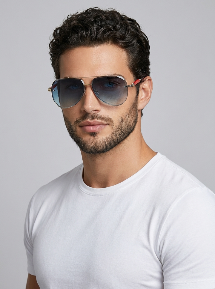 Adrian | Klassische Aviator-Sonnenbrille mit UV400-Schutz