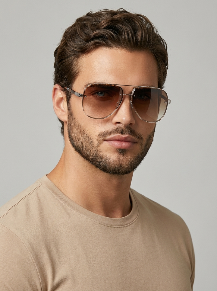Adrian | Klassische Aviator-Sonnenbrille mit UV400-Schutz
