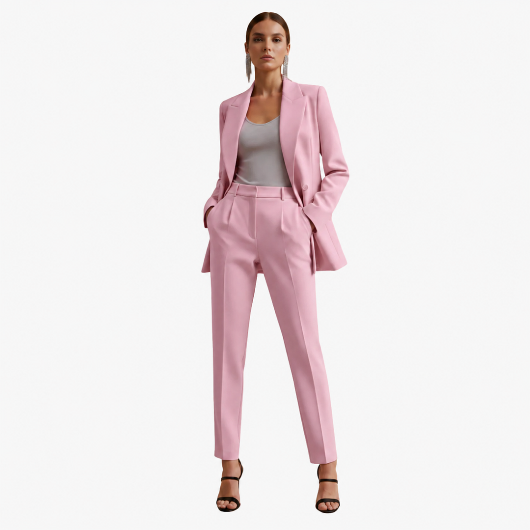 Tabitha | Damen Doppelreihiger Blazer-Anzug Set