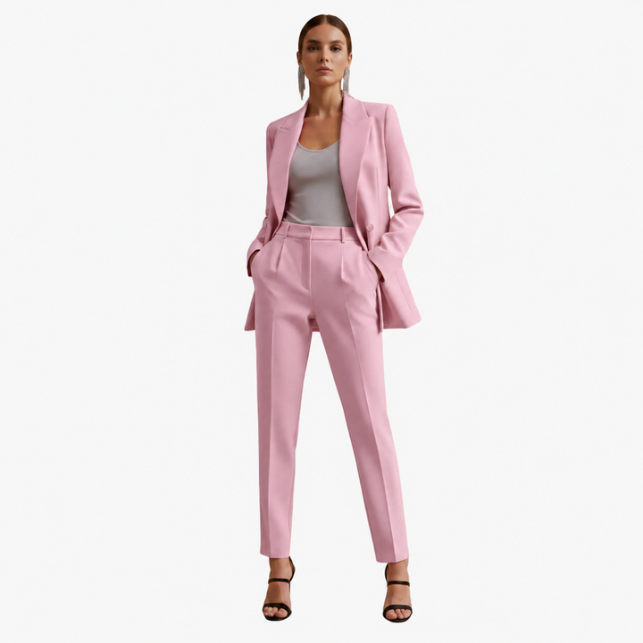 Tabitha | Damen Doppelreihiger Blazer-Anzug Set
