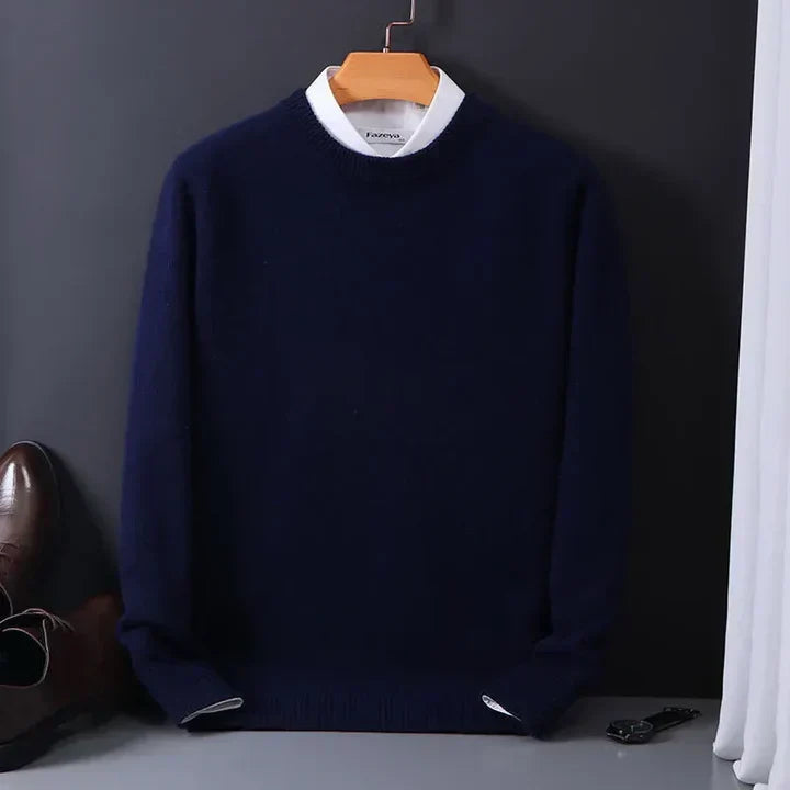 Klassische Kaschmir Herrenpullover