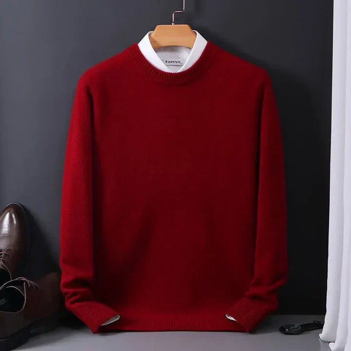 Klassische Kaschmir Herrenpullover
