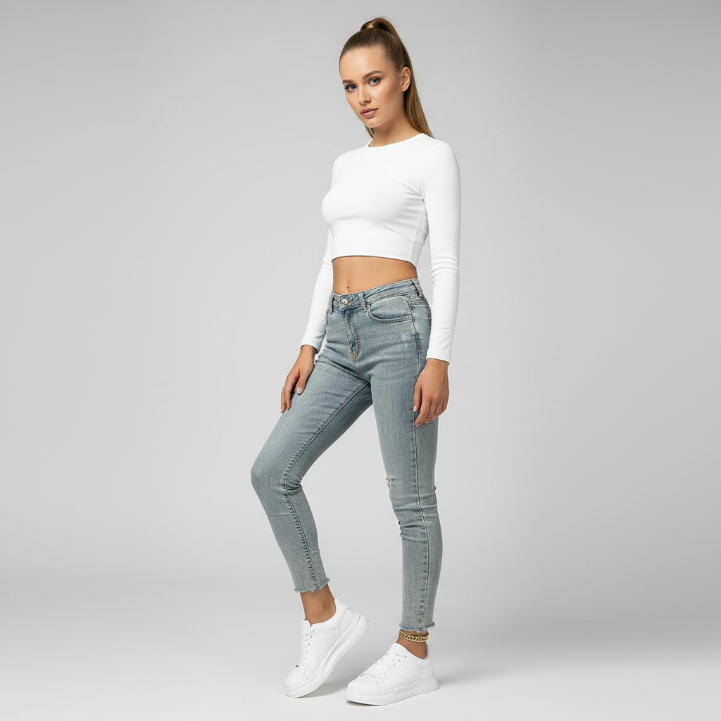 Bequeme weiße Sneakers für Damen