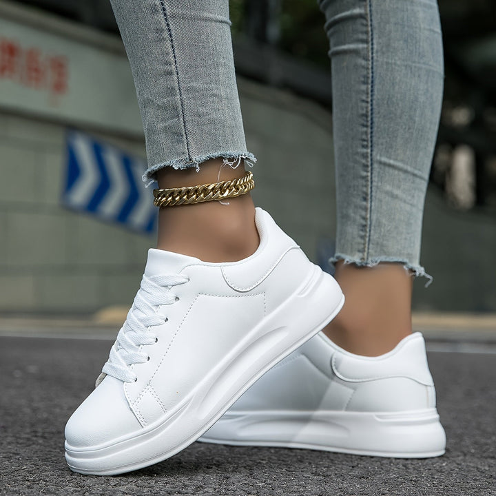 Bequeme weiße Sneakers für Damen
