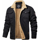 Herren Winterjacke mit Sherpa-Futter - Warme Gefütterte Jacke