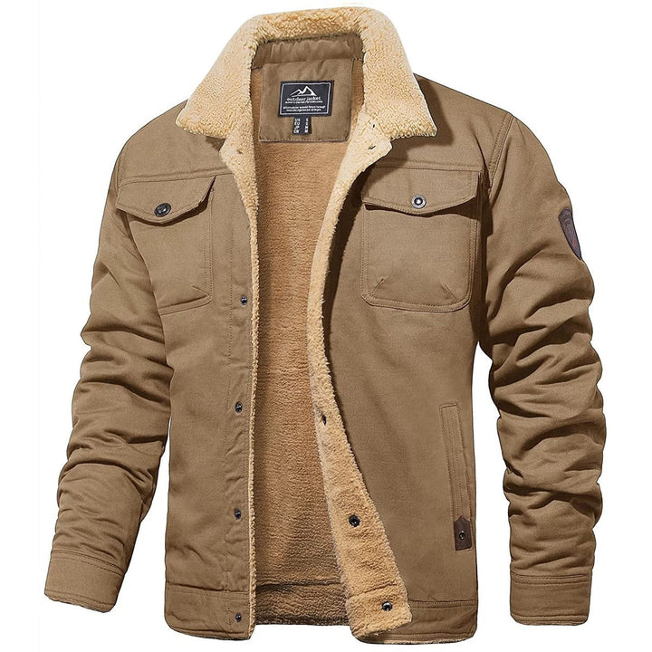Herren Winterjacke mit Sherpa-Futter - Warme Gefütterte Jacke