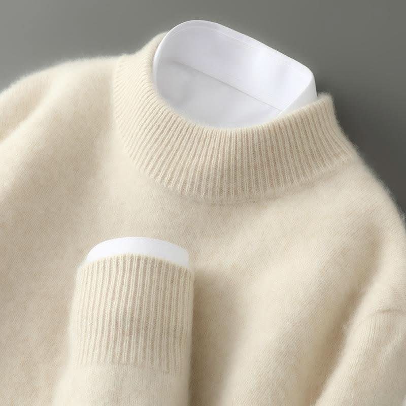 Damen Kaschmirpullover mit Stehkragen