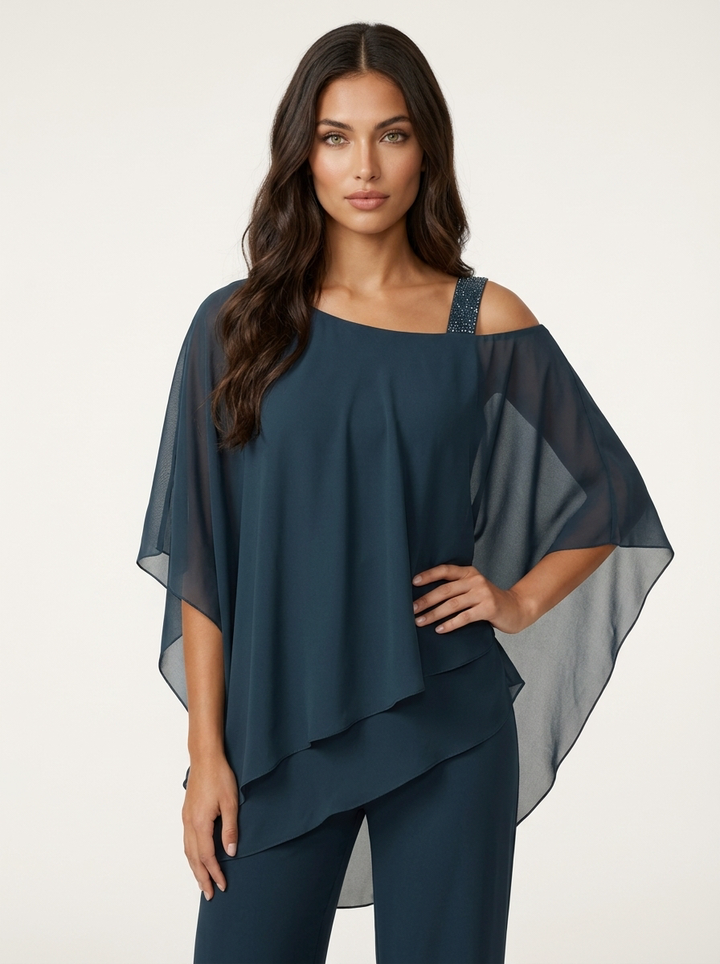 Elegantes Chiffon-Damen-Set - Elena