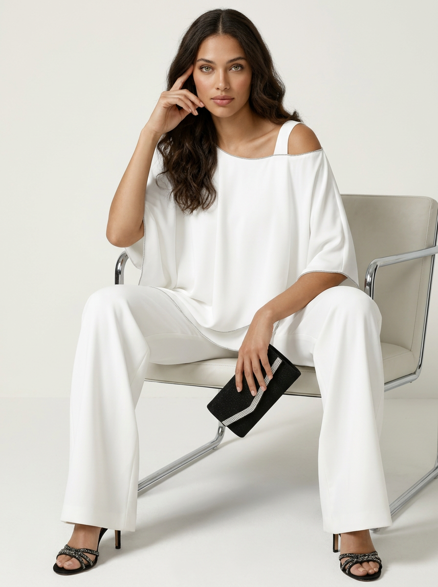 Elegantes Chiffon-Damen-Set - Elena