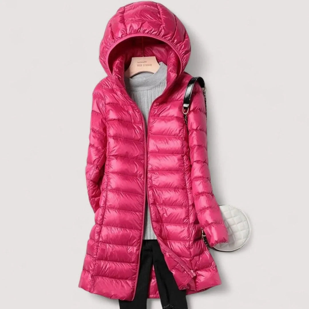 Emilia Ultraleichte Steppjacke Damen mit abnehmbarer Kapuze