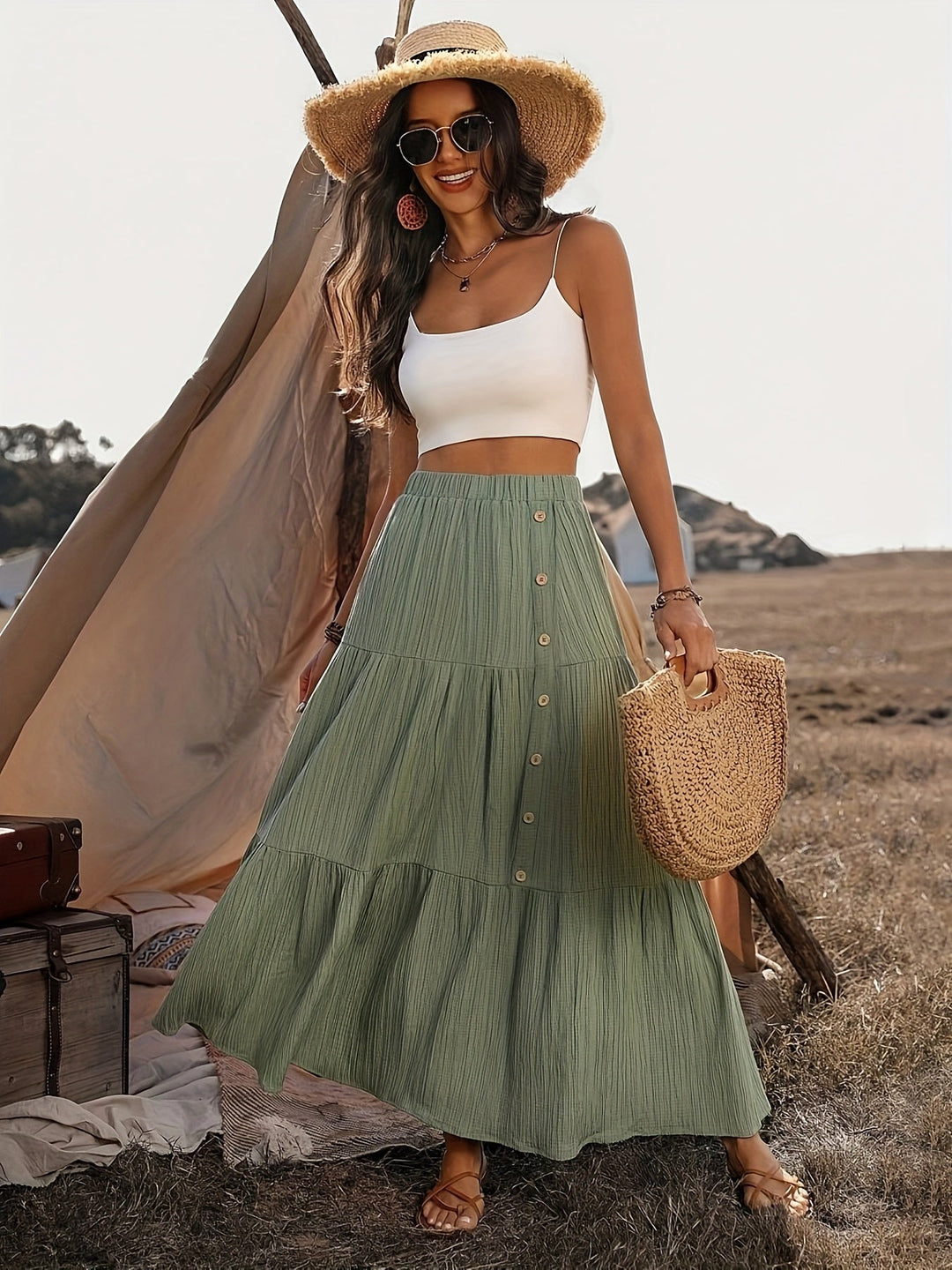 Nalani | Bohemian Maxi-Rock für Damen