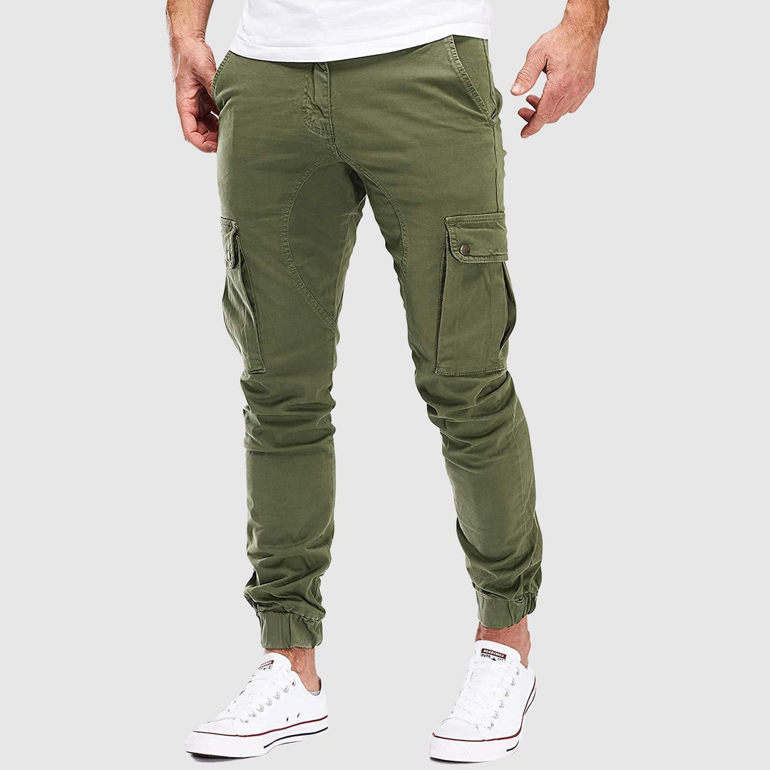 Kai | Herren Atmungsaktive Utility-Hose aus Baumwollmischung mit Mehrfach-Taschen-Design