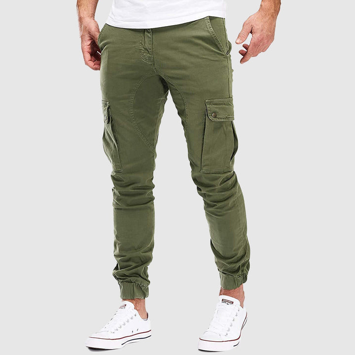 Kai | Herren Atmungsaktive Utility-Hose aus Baumwollmischung mit Mehrfach-Taschen-Design