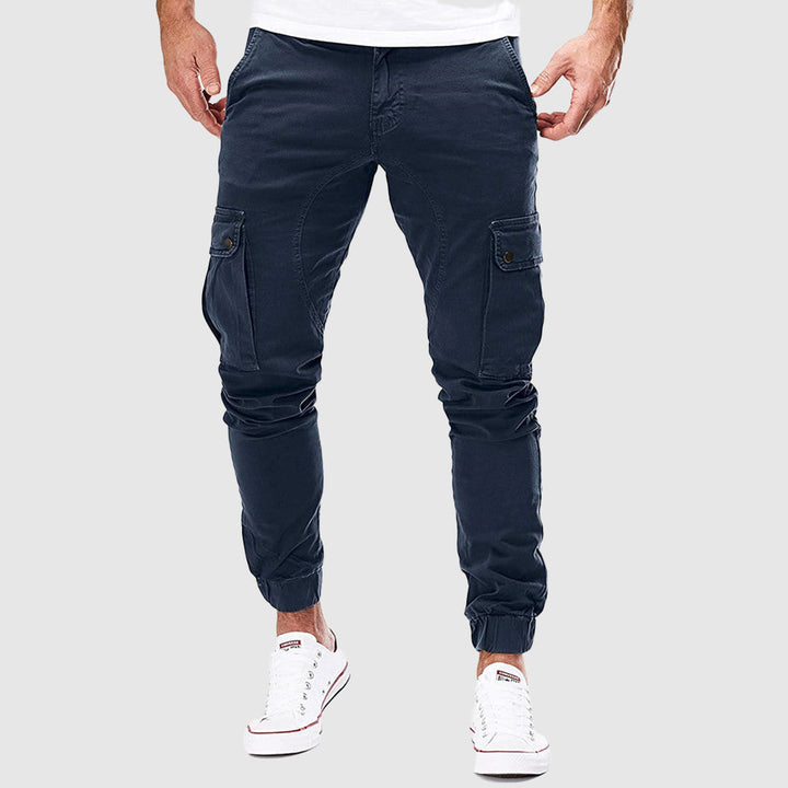 Kai | Herren Atmungsaktive Utility-Hose aus Baumwollmischung mit Mehrfach-Taschen-Design